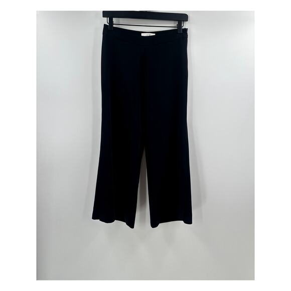 JUST FEMALE Amber Black Wide Leg High Rise Split Hem Pant Size Extra Small - Picture 1 of 7